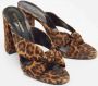 Yves Saint Laurent Vintage Pre-owned Suede sandals Brown Dames - Thumbnail 4