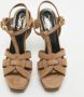 Yves Saint Laurent Vintage Pre-owned Suede sandals Brown Dames - Thumbnail 3