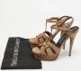 Yves Saint Laurent Vintage Pre-owned Suede sandals Brown Dames - Thumbnail 9