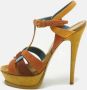 Yves Saint Laurent Vintage Pre-owned Suede sandals Multicolor Dames - Thumbnail 2