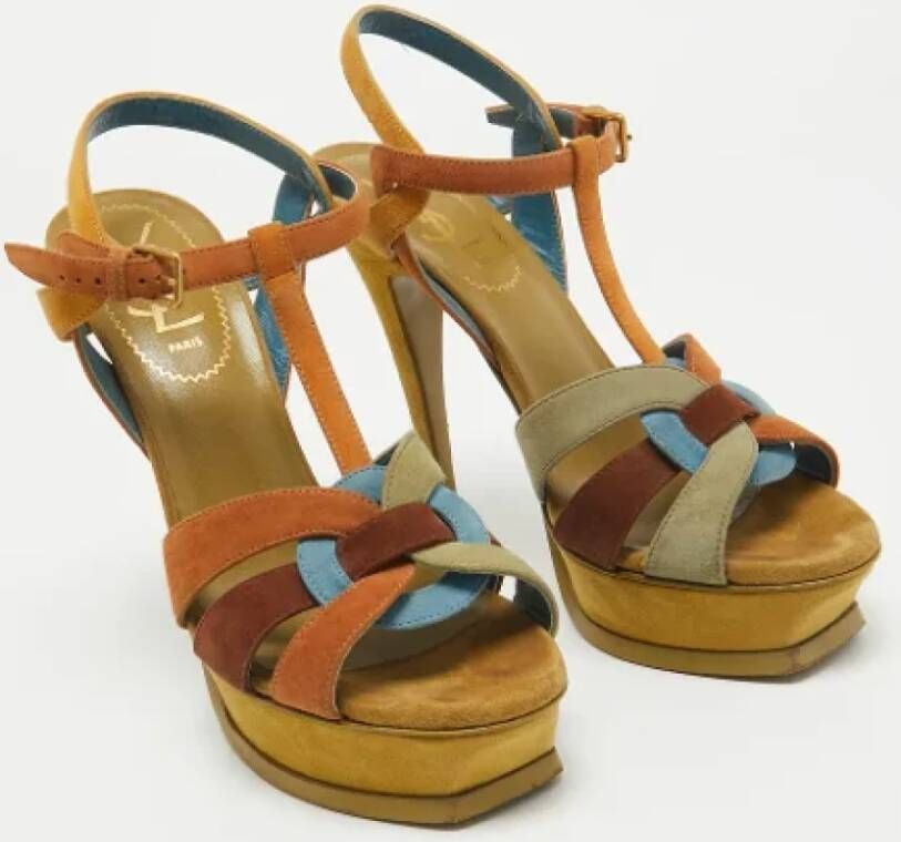 Yves Saint Laurent Vintage Pre-owned Suede sandals Multicolor Dames