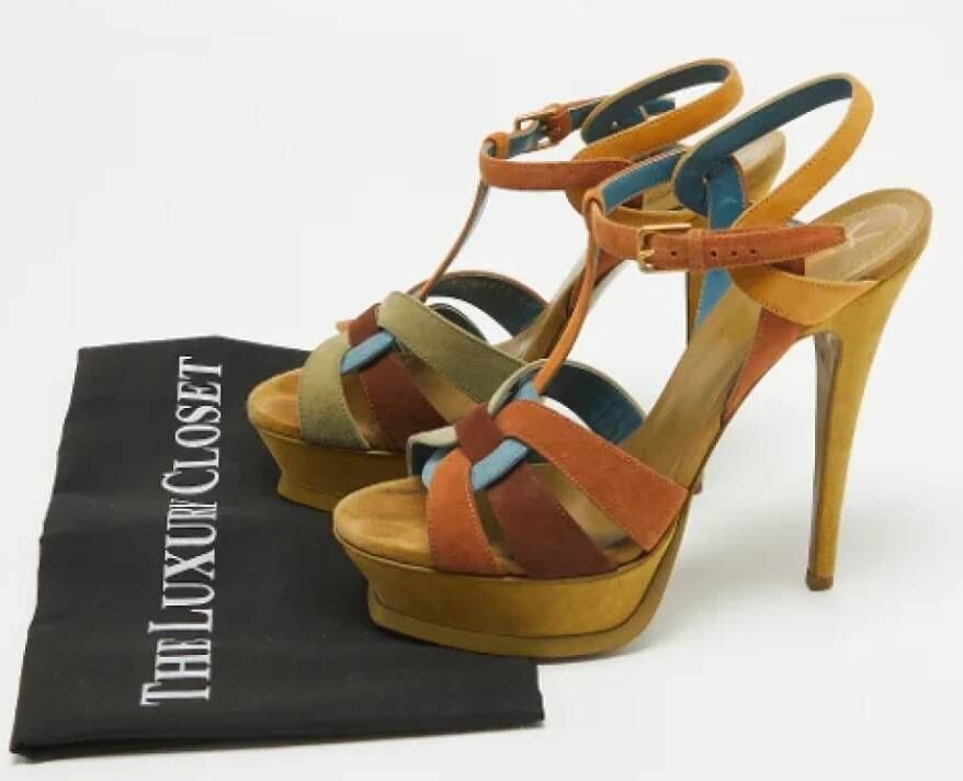 Yves Saint Laurent Vintage Pre-owned Suede sandals Multicolor Dames