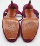 Yves Saint Laurent Vintage Pre-owned Suede sandals Purple Dames - Thumbnail 6