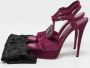 Yves Saint Laurent Vintage Pre-owned Suede sandals Purple Dames - Thumbnail 9