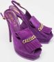 Yves Saint Laurent Vintage Pre-owned Suede sandals Purple Dames - Thumbnail 4