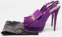 Yves Saint Laurent Vintage Pre-owned Suede sandals Purple Dames - Thumbnail 9