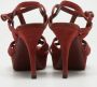 Yves Saint Laurent Vintage Pre-owned Suede sandals Red Dames - Thumbnail 5