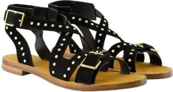 Zadig & Voltaire Leather sandals Black Dames