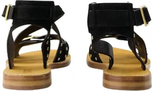 Zadig & Voltaire Leather sandals Black Dames