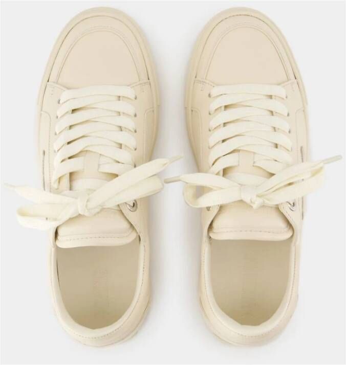 Zadig & Voltaire Witte Leren Fly On Sneakers White Dames