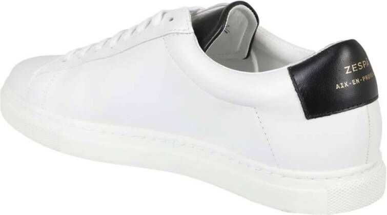 Zespà Stijlvolle Leren Sneakers White Heren