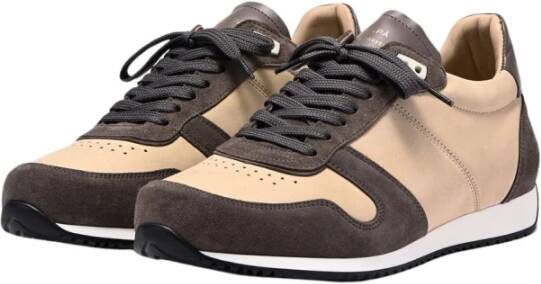 Zespà Zsp6 Nubuck Sneakers Bruin Heren