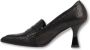 Zinda Elegante Loafer-Geïnspireerde Zwarte Leren Pumps Black Dames - Thumbnail 2