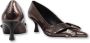 Zinda Elegante Strik Pumps Brown Dames - Thumbnail 3