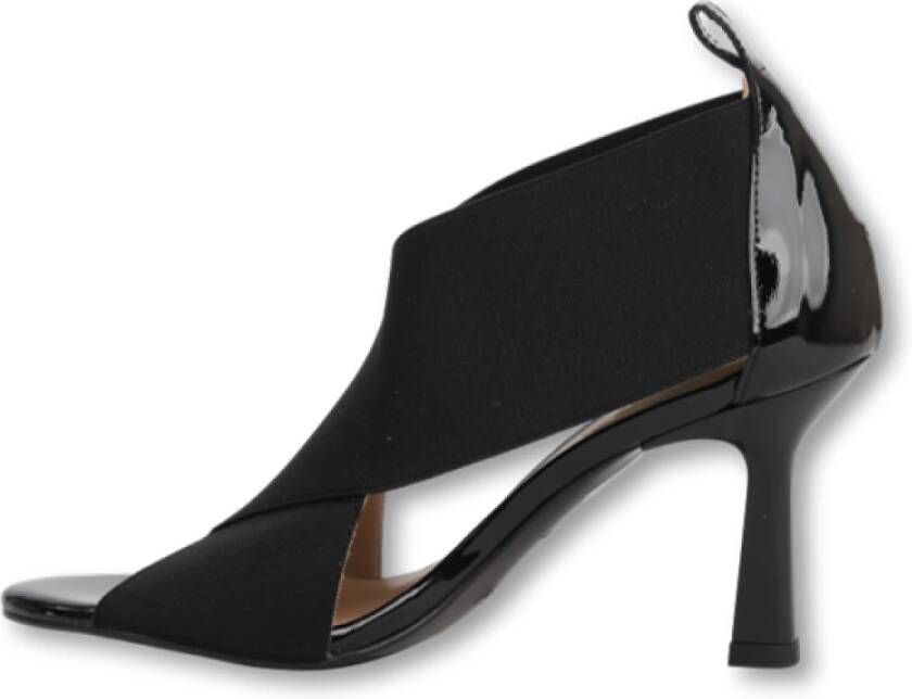 Zinda Elegante Zwarte Hakken Sandaal Black Dames