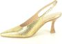 Zinda Gouden Print Stijlvolle Tip Yellow Dames - Thumbnail 3