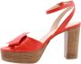 Zinda Hoge hak sandalen voor vrouwen Red Dames - Thumbnail 4