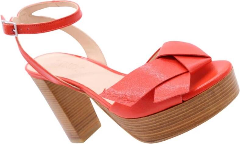 Zinda Hoge hak sandalen voor vrouwen Red Dames