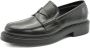 Fabi Bruine Leren Loafers voor Mannen Black Heren - Thumbnail 1