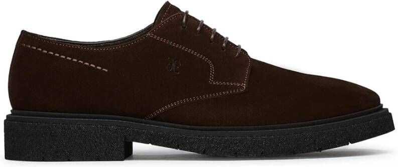 Fabi Bruine Platte Schoenen Elegant Ontwerp Brown Heren