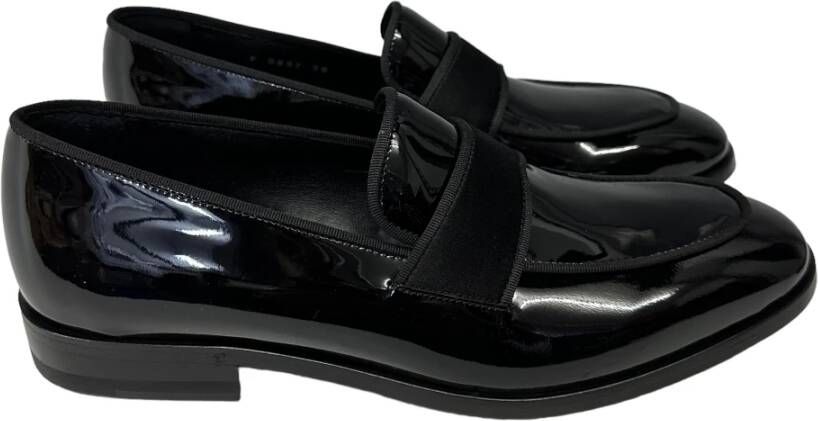 Fabi Formele metropool mocassin in zwart lakleer Black Heren