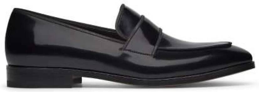 Fabi Formele Zwarte Leren Loafer Schoen Black Heren