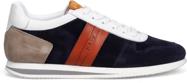 Fabi Handgemaakte Blauwe Sneakers voor Comfort en Stijl Blue Heren