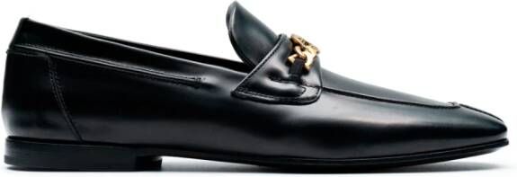 Fabi Klassieke Leren Loafers Zwart Black Heren