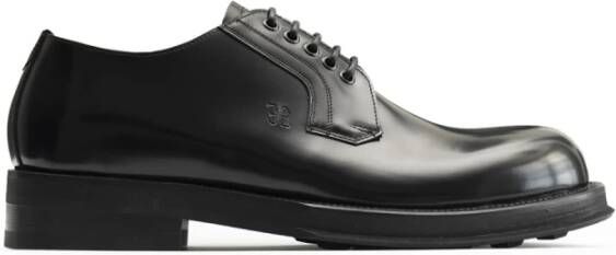 Fabi Lage Leren Veterschoenen Black Heren