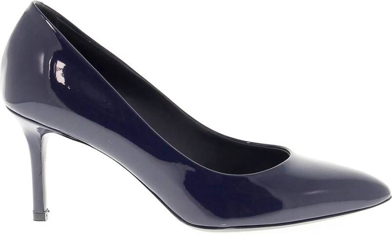 Fabi Leren pump voor vrouwen blauw 7 cm hak Blauw Dames