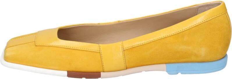 Fabi Suede Ballet Flats voor Vrouwen Yellow Dames