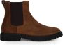 Fabi Suede Chelsea Boot met Ritssluiting Brown Heren - Thumbnail 1