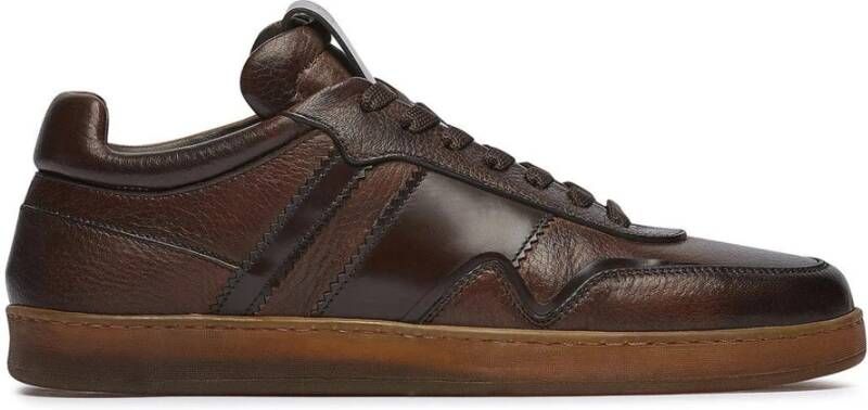 Fabi Veloursneakers met Lactae Hevea zool Brown Heren