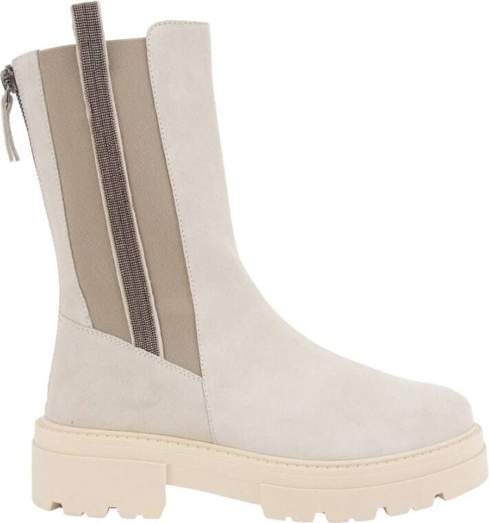 Fabiana Filippi Chelsea Boots White Dames