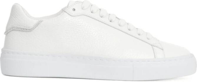 Fabiana Filippi Witte Leren Sneakers White Dames