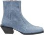 Fabienne Chapot Denim Chunky Heel Enkellaarzen Blue Dames - Thumbnail 1