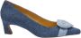 Fabienne Chapot Hart Gesp Denim Pumps Blue Dames - Thumbnail 1