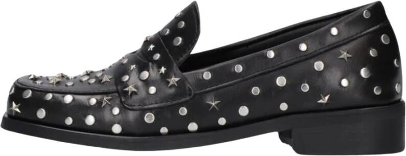 Fabienne Chapot Studded Dames Loafers Black Dames