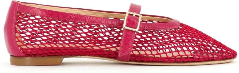 Fabio Rusconi Net Lambskin Buckled Belt Schoen Pink Dames