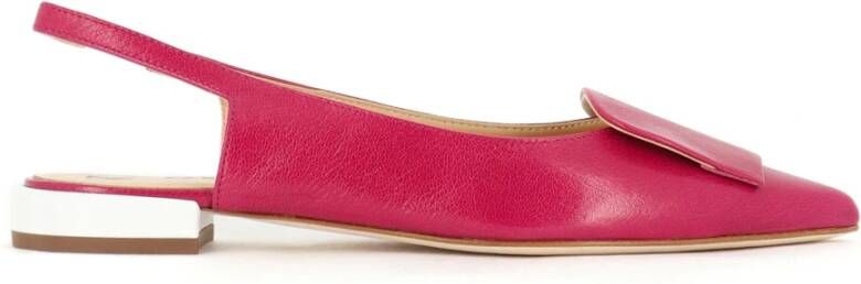 Fabio Rusconi Slingback Schoen met Geometrisch Ontwerp Pink Dames