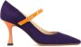 Fabio Rusconi Violet-Oranje Suède Martini Hak Schoenen Multicolor Dames - Thumbnail 1