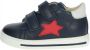 Falcotto velcro rode ster lederen sneaker Sasha navy - Thumbnail 2