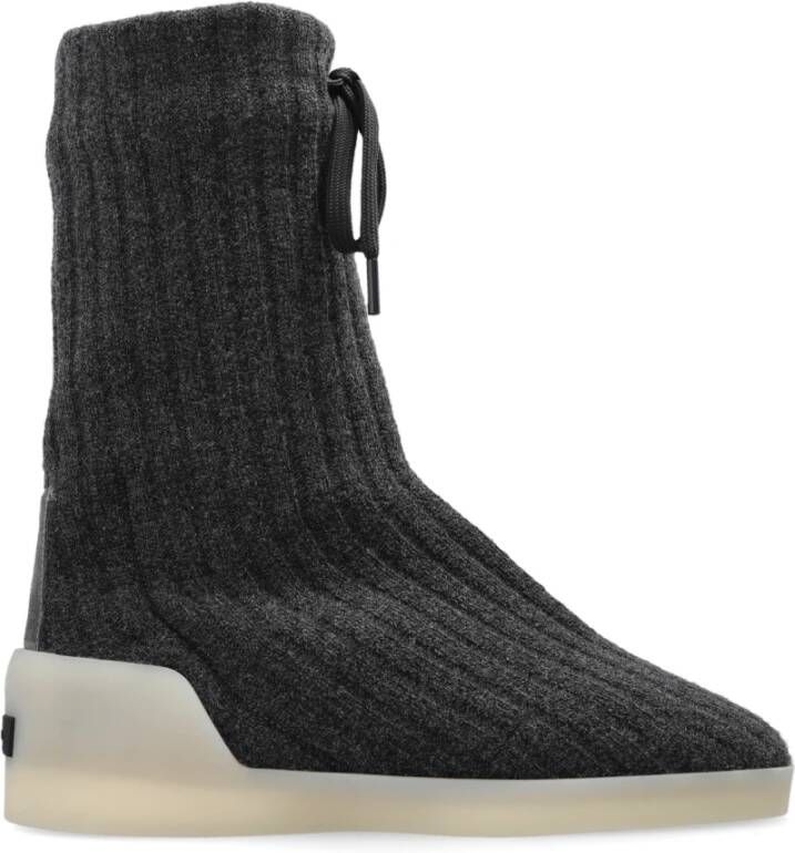 Fear Of God Enkellaarzen Moc Knit Hi Gray Dames