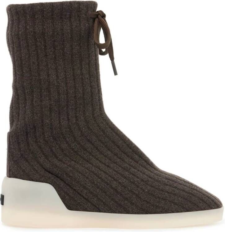 Fear Of God Gebreide Hi Enkellaarzen Brown Heren