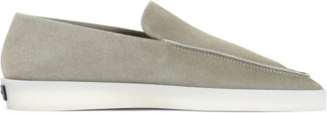 Fear Of God Grijze Leren Sneakers Verhogen Stijl Gray Heren