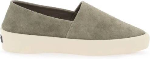 Fear Of God Suède Espadrille Slip-On Sneakers Gray Heren