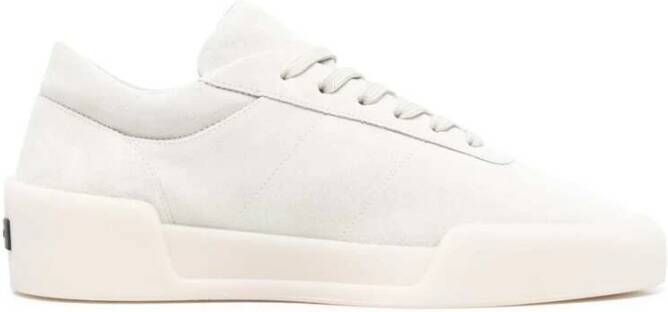 Fear Of God Suede Lace-Up Sneakers met Oversize Sole Gray Heren