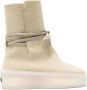 Fear Of God Witte Leren Veterschoenen Beige Dames - Thumbnail 1