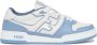 Fendi Sneakers Lace Up Leather Sneakers in blauw - Thumbnail 1