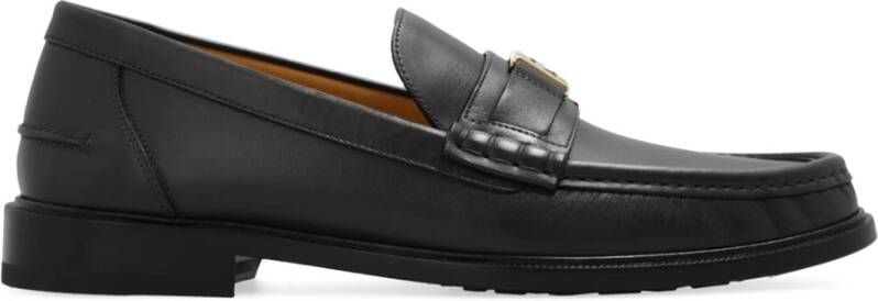 Fendi Bruine Loafer Schoenen voor Mannen Black Heren